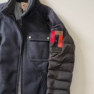 NWT Made in Italy Wool & Goose Down Hybrid Jacket - M